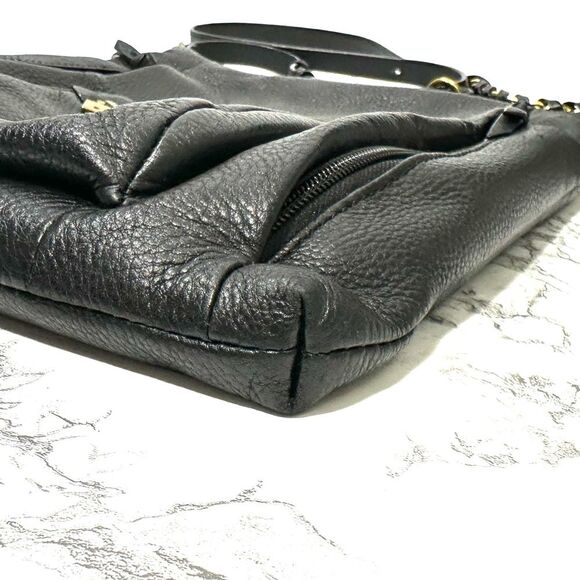 Elliott Lucca Gwen Leather Crossbody Bag Black - Picture 5 of 14